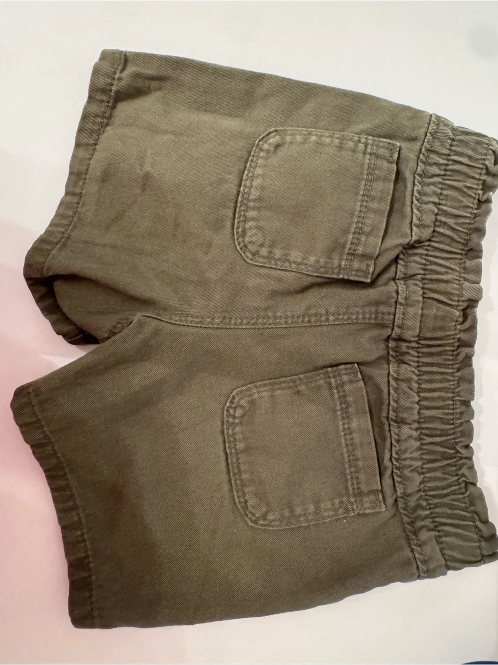Old Navy Olive Green Pull-On Cargo Shorts for Kids